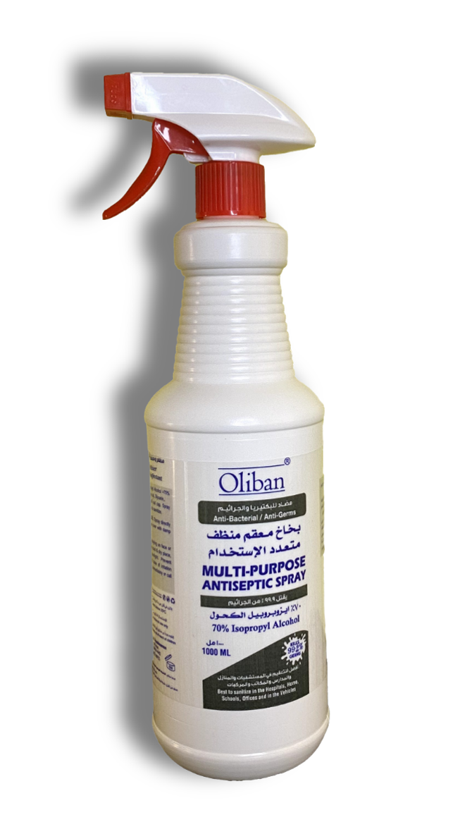 Oliban multi purposes spray Antiseptic 70% 1000 ml